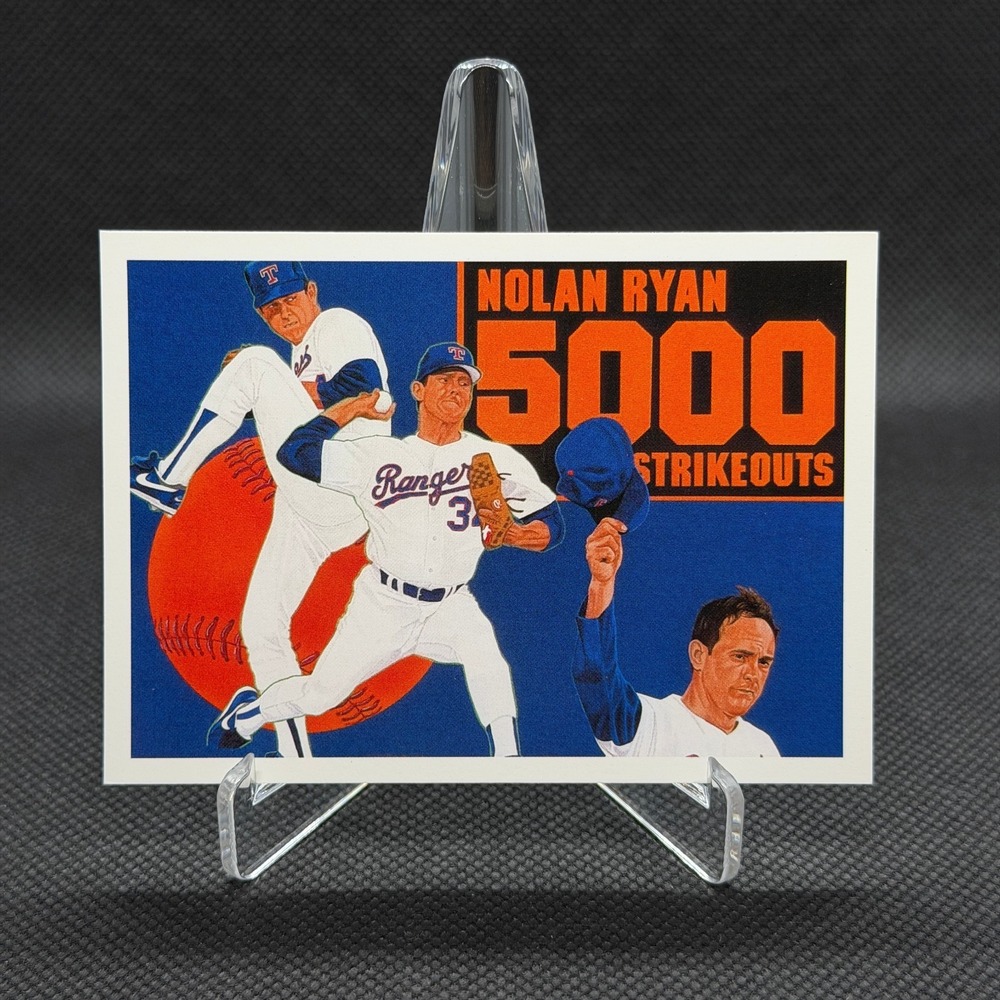 Nolan Ryan 1990 Upper Deck 5000 Strikeouts #34 Rangers NM